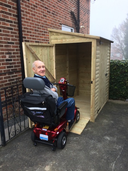 Belvoir Barns Limited - MOBILITY SCOOTER STORAGE SHED