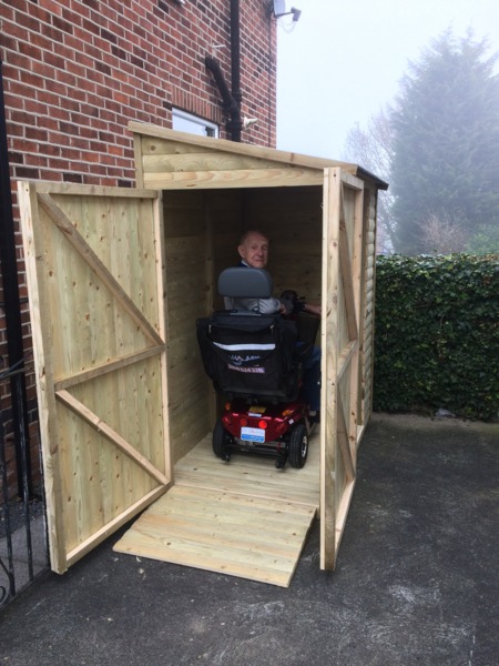 Belvoir Barns Limited - MOBILITY SCOOTER STORAGE SHED